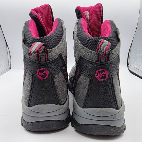 Foxelli Womens Size 10 Gray Pink Hiking Boots Camping Outdoors Trails Summer - Picture 5 of 13